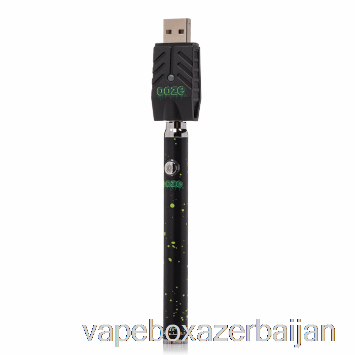 Vape Azerbaijan Ooze 320mAh Twist Slim Pen Battery Green Splatter